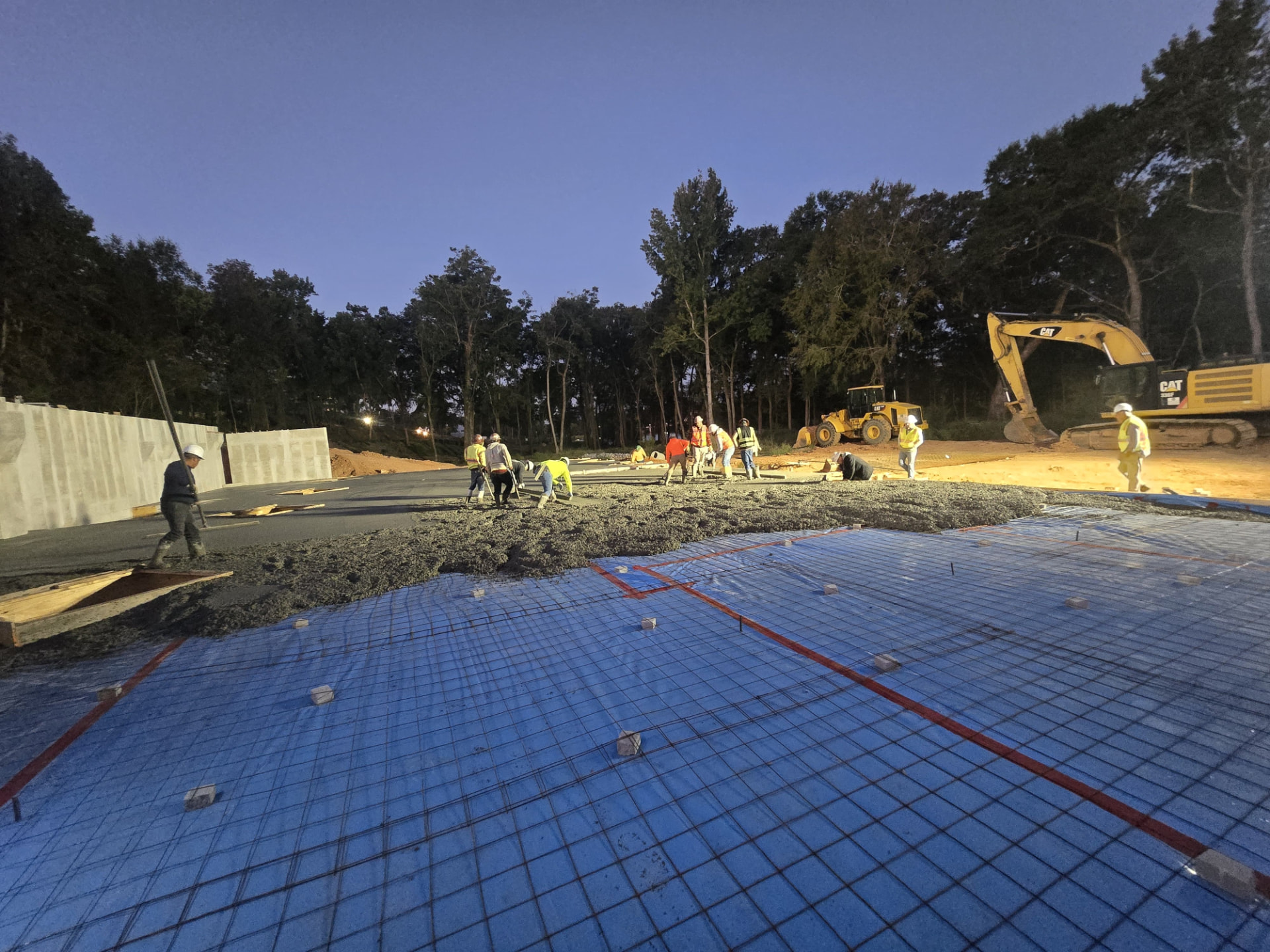 Early-Morning Structural Slab Pour