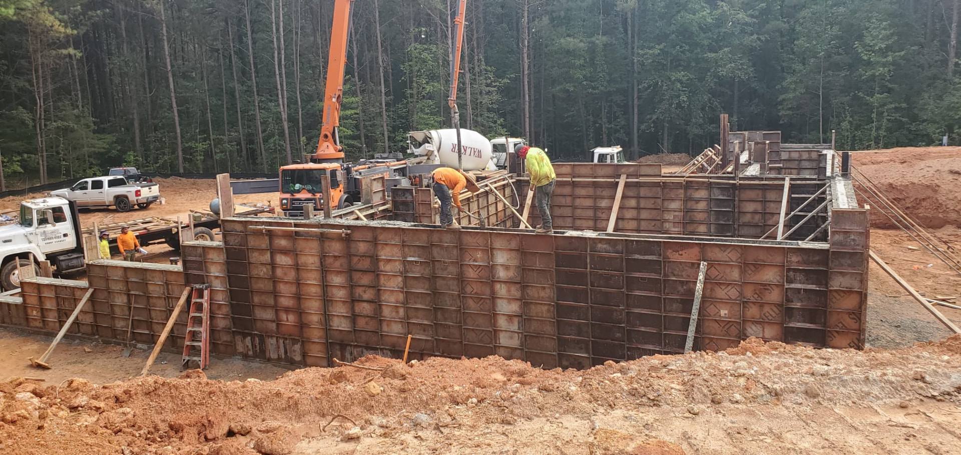 Pumped Wall Pour