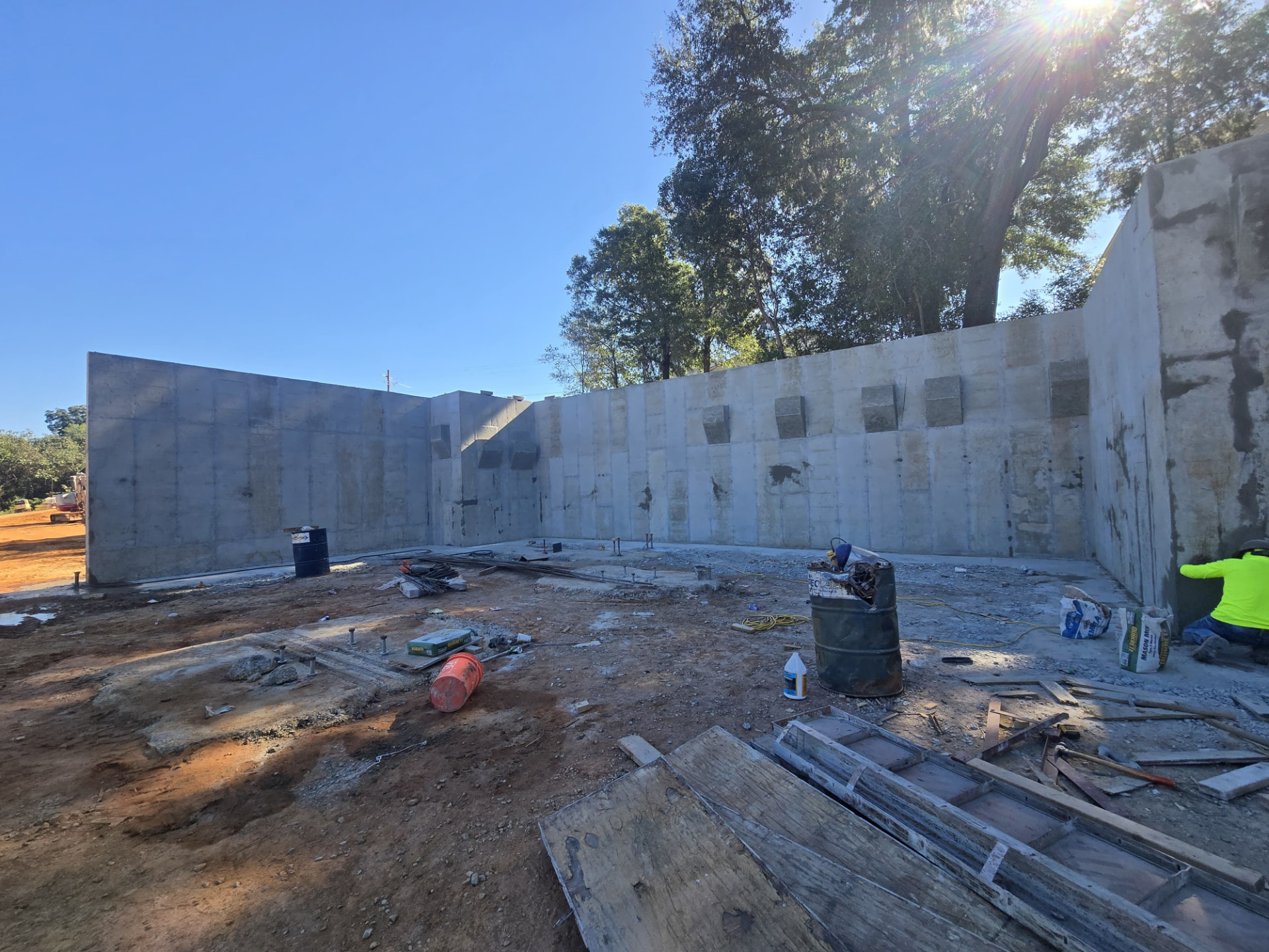Finished Structural Tank Walls
