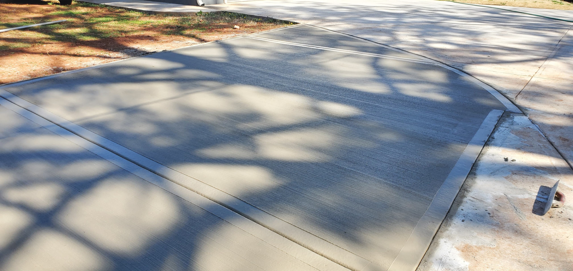Broom-Finished Driveway